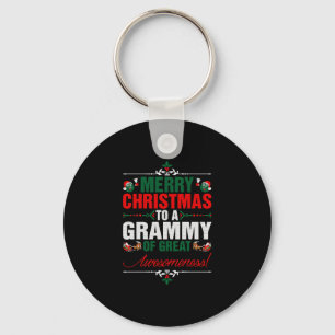 Frohe Weihnachten zu einem Grammy von großer Wahns Schlüsselanhänger