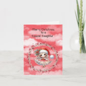 Frohe Weihnachten zu einem Special Daughter Red Dr Karte (Vorderseite)