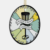 Frohe Weihnachten zu meinem Lieblings-Disk Golfer Keramik Ornament (Rechts)