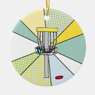 Frohe Weihnachten zu meinem Lieblings-Disk Golfer Keramik Ornament