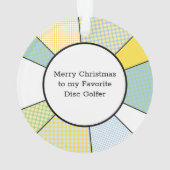 Frohe Weihnachten zu meinem Lieblings-Disk Golfer Ornament (Rückseite)