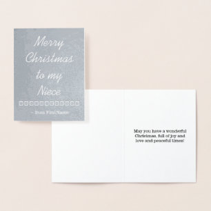 "Frohe Weihnachten zu meiner Nichte" Karte