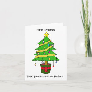 Frohe Weihnachten zu Schritt Mama und ihr Mann Karte