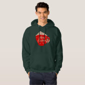 Frohe Weihnachten Zuckerguss Schneeflocken Sprinkl Hoodie (Vorne ganz)