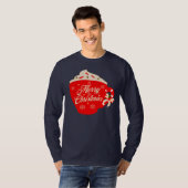 Frohe Weihnachten Zuckerguss Schneeflocken Sprinkl T-Shirt (Vorne ganz)