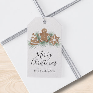 Frohe Weihnachten Zuckerkuchen Kekse Geschenkanhänger