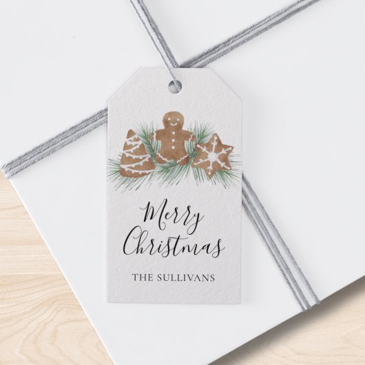 Frohe Weihnachten Zuckerkuchen Kekse Geschenkanhänger
