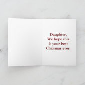 Frohe Weihnachten zur Tochter (Innenseite)