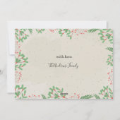 Frohe Weihnachten Zwei Foto (Rückseite)