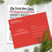 Frohe Weihnachten Zwei Foto Whimsical Fun Newspape