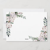 Frohe Weihnachten | Zwei Fotos und Aquarellblumen (Rückseite)