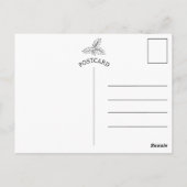 Frohe Weihnachten Zwei liebende Vögel Postkarte (Rückseite)