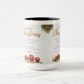 Frohe Weihnachten Zwei-Tone-Tasse Tasse (Zentrum)