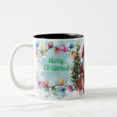 Frohe Weihnachten Zweifarbige Tasse (Links)