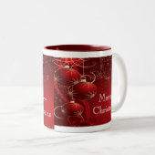 Frohe Weihnachten Zweifarbige Tasse (VorderseiteRechts)