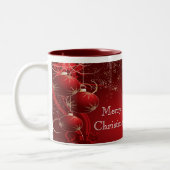 Frohe Weihnachten Zweifarbige Tasse (Links)