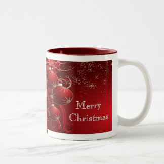 Frohe Weihnachten Zweifarbige Tasse