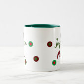 Frohe Weihnachten Zweifarbige Tasse (Mittel)