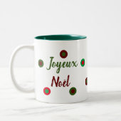 Frohe Weihnachten Zweifarbige Tasse (Links)