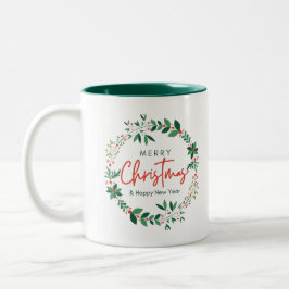 Frohe Weihnachten Zweifarbige Tasse