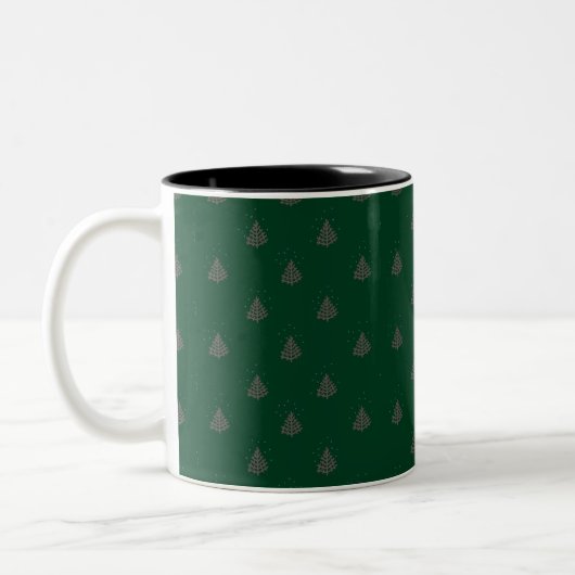 Frohe Weihnachten Zweifarbige Tasse (Links)