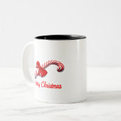 Frohe Weihnachten Zweifarbige Tasse (Vorderseite Links)