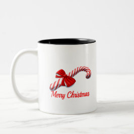 Frohe Weihnachten Zweifarbige Tasse