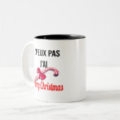Frohe Weihnachten Zweifarbige Tasse (Vorderseite Links)
