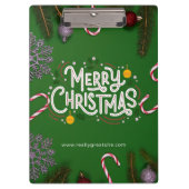 Frohe Weihnachten Zwischenablage Klemmbrett (Vorderseite)