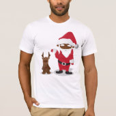 Frohe WeihnachtenHomeboys: Schwarze Sankt u. T-Shirt (Vorderseite)