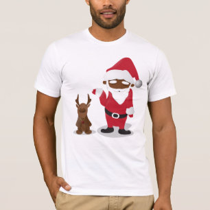 Frohe WeihnachtenHomeboys: Schwarze Sankt u. T-Shirt