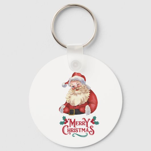 Frohe WeihnachtenKeychain Schlüsselanhänger (Vorderseite)