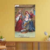 Frohe WeihnachtenKrippe Leinwanddruck (Insitu (Wohnzimmer))