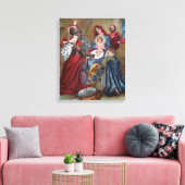Frohe WeihnachtenKrippe Leinwanddruck (Insitu (Wohnzimmer))