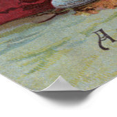 Frohe WeihnachtenKrippe Poster (Ecke)