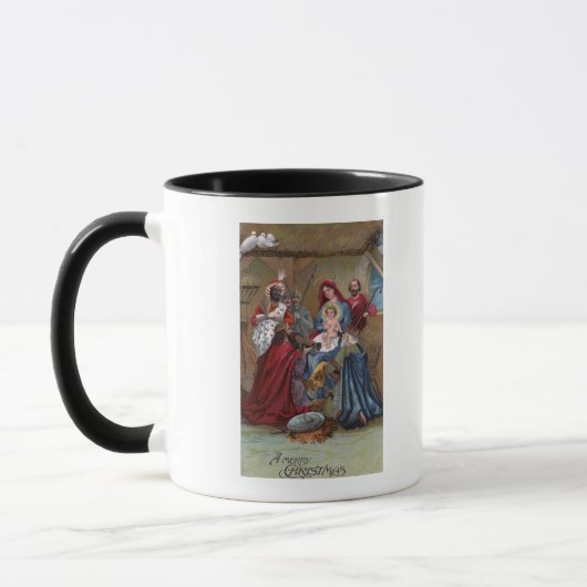 Frohe WeihnachtenKrippe Tasse (Links)
