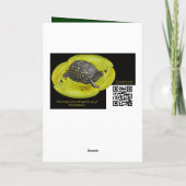 Frohe WeihnachtenostChipmunk Feiertagskarte (Rückseite)