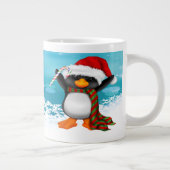 Frohe Weihnachtenpenguin-Spezialitäten-Tassen Jumbo-Tasse (Rechts)