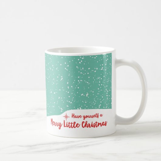 Frohe WeihnachtenSnowy Sankt Kaffeetasse (Rechts)