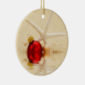 Frohe Weihnachtenstarfish-Verzierung Keramik Ornament (Rechts)
