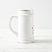 Frohe Weihnachtenstein-Tasse Bierglas (Links)