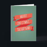 Frohe WeihnachtenSugarPlum Feiertagskarte<br><div class="desc">Frohe WeihnachtenSugarPlum</div>