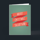 Frohe WeihnachtenSugarPlum Feiertagskarte<br><div class="desc">Frohe WeihnachtenSugarPlum</div>