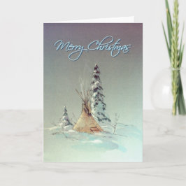 FROHE WEIHNACHTENTIPI durch SHARON SHARPE Feiertagskarte