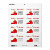 Frohe Weihnachts-Adresse (Vorne)