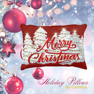 Frohe Weihnachts Akzent Pillow Dekokissen