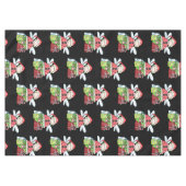 Frohe Weihnachts Angel Black Tablecloth, Tischdecke (Vorderseite (Horizontal))