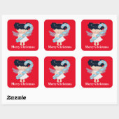 Frohe Weihnachts Angel Holiday Aufkleber (Blatt)