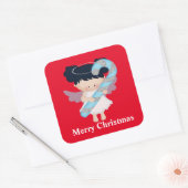 Frohe Weihnachts Angel Holiday Aufkleber (Umschlag)