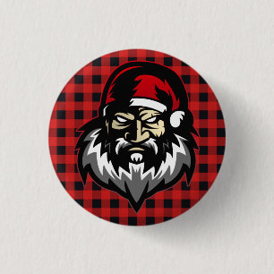Frohe Weihnachts-Angry Santa Button